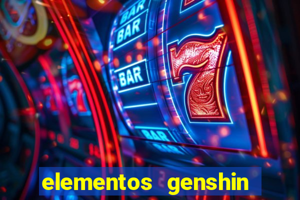 elementos genshin impact fraquezas